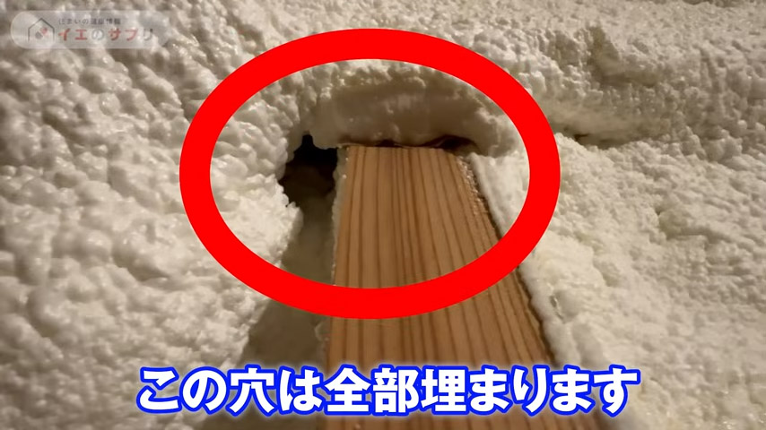 この穴は全部埋まります